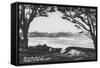 Ocean View at Carmel By the Sea, CA Photograph - Carmel, CA-Lantern Press-Framed Stretched Canvas