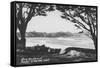 Ocean View at Carmel By the Sea, CA Photograph - Carmel, CA-Lantern Press-Framed Stretched Canvas
