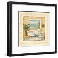 Ocean View Bath I-Charlene Winter Olson-Framed Art Print