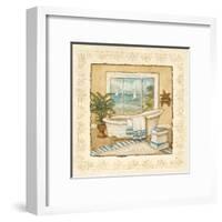 Ocean View Bath I-Charlene Winter Olson-Framed Art Print