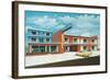 Ocean View Motel-null-Framed Art Print