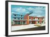 Ocean View Motel-null-Framed Art Print