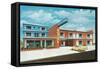 Ocean View Motel-null-Framed Stretched Canvas
