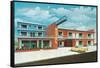 Ocean View Motel-null-Framed Stretched Canvas