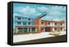 Ocean View Motel-null-Framed Stretched Canvas