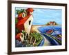 Ocean Village-Oscar Ortiz-Framed Giclee Print