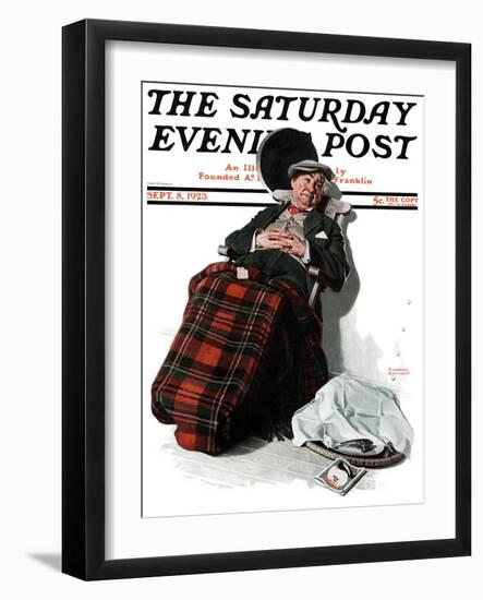 "Ocean Voyage" Saturday Evening Post Cover, September 8,1923-Norman Rockwell-Framed Giclee Print