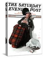 "Ocean Voyage" Saturday Evening Post Cover, September 8,1923-Norman Rockwell-Stretched Canvas