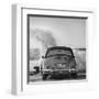 Ocean Waves Breaking on Vintage Beauties (BW detail 1)-Gasoline Images-Framed Giclee Print