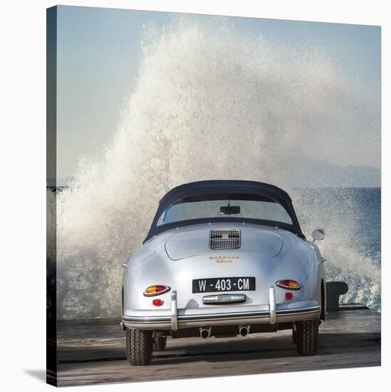 Ocean Waves Breaking on Vintage Beauties (detail 2)-Gasoline Images-Stretched Canvas