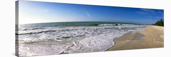 Ocean Waves on Beach Sanibel Island Fl-null-Stretched Canvas