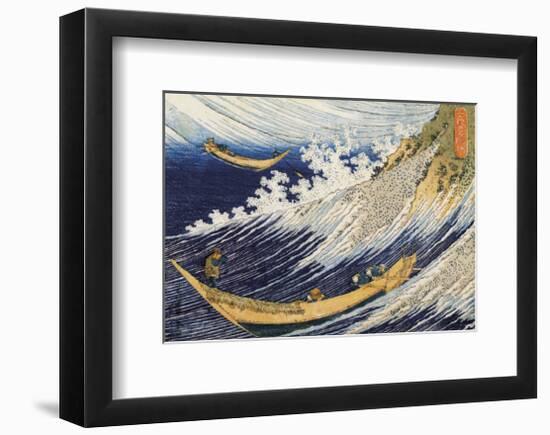 Ocean Waves-Katsushika Hokusai-Framed Giclee Print