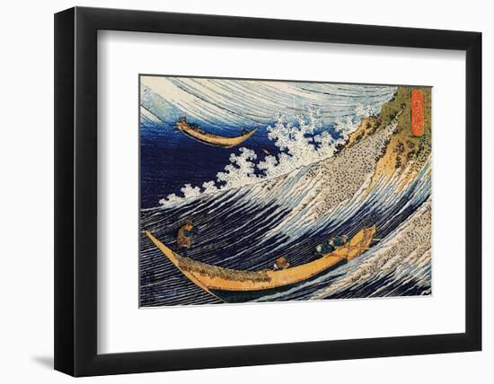 Ocean Waves-Katsushika Hokusai-Framed Art Print