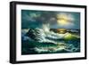 Ocean Waves-Diane Romanello-Framed Premium Giclee Print