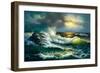 Ocean Waves-Diane Romanello-Framed Art Print