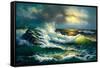 Ocean Waves-Diane Romanello-Framed Stretched Canvas