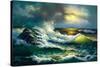 Ocean Waves-Diane Romanello-Stretched Canvas