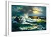 Ocean Waves-Diane Romanello-Framed Art Print