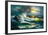 Ocean Waves-Diane Romanello-Framed Art Print