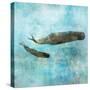 Ocean Whale 2-Ken Roko-Stretched Canvas