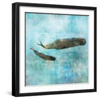 Ocean Whale 2-Ken Roko-Framed Art Print