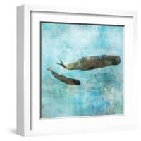 Ocean Whale 2-Ken Roko-Framed Art Print