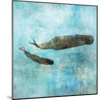 Ocean Whale 2-Ken Roko-Mounted Art Print