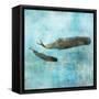 Ocean Whale 2-Ken Roko-Framed Stretched Canvas