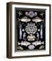 Oceana - Purple on Black-Susan Clickner-Framed Art Print