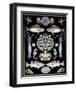 Oceana - Purple on Black-Susan Clickner-Framed Art Print