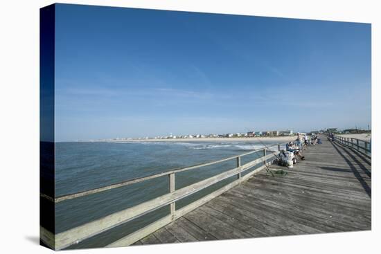 Oceanana Fishing Pier, Atlantic Beach, Outer Banks-Michael DeFreitas-Stretched Canvas