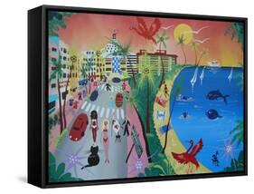 Oceandrive, Miami, 2012-Herbert Hofer-Framed Stretched Canvas