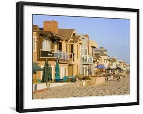 Oceanfront Homes in Newport Beach, Orange County, California, United States of America, North Ameri-Richard Cummins-Framed Photographic Print