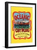 Oceanic Cut Plug-null-Framed Art Print