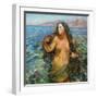 Oceanid (Oil on Canvas)-Annie Louisa Swynnerton-Framed Giclee Print