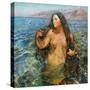 Oceanid (Oil on Canvas)-Annie Louisa Swynnerton-Stretched Canvas