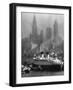 Oceanliner Queen Elizabeth Sailing in to Port-Andreas Feininger-Framed Photographic Print