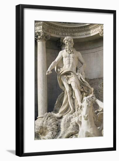 Oceano, Detail Trevi Fountain-null-Framed Giclee Print