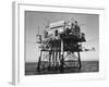 Oceanographic Research Tower Utilizing Electronic Equipment-null-Framed Photographic Print