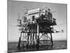 Oceanographic Research Tower Utilizing Electronic Equipment-null-Mounted Photographic Print