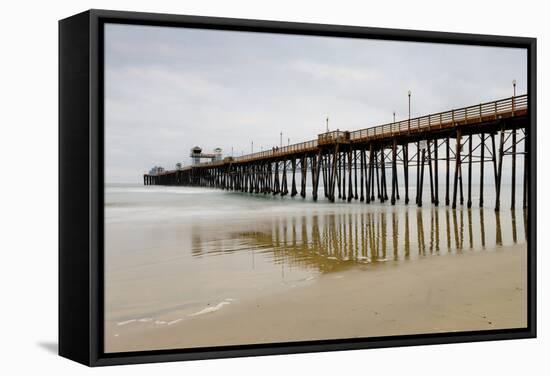 Oceanside Pier-Lee Peterson-Framed Stretched Canvas