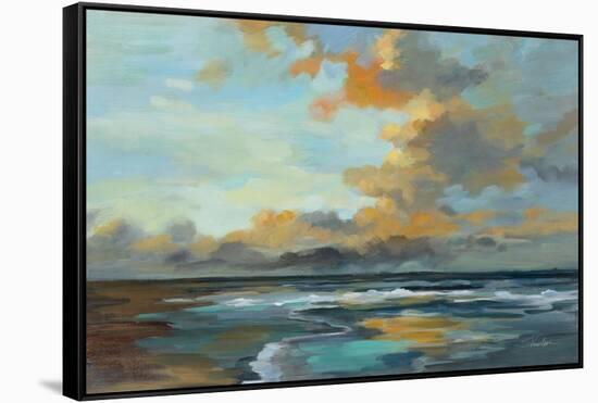 Oceanside Sunset-Silvia Vassileva-Framed Stretched Canvas