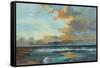 Oceanside Sunset-Silvia Vassileva-Framed Stretched Canvas