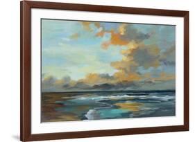 Oceanside Sunset-Silvia Vassileva-Framed Art Print