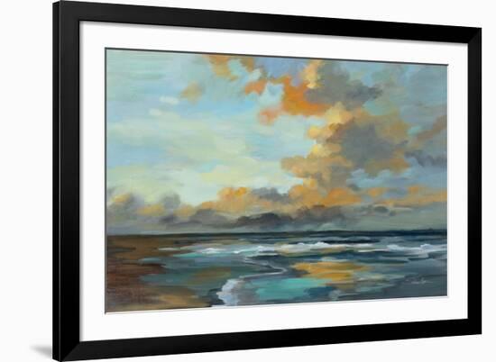 Oceanside Sunset-Silvia Vassileva-Framed Art Print