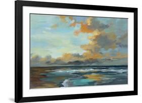 Oceanside Sunset-Silvia Vassileva-Framed Art Print