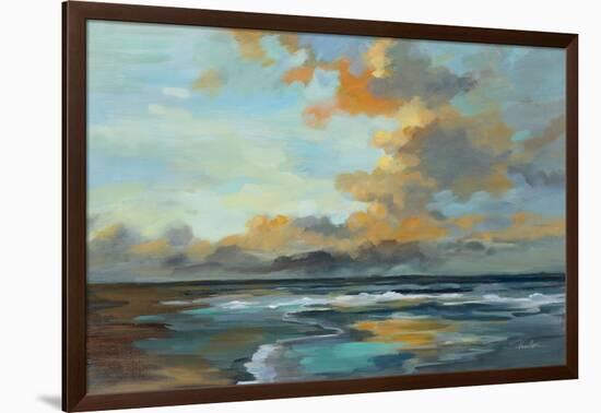 Oceanside Sunset-Silvia Vassileva-Framed Art Print