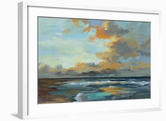 Oceanside Sunset-Silvia Vassileva-Framed Art Print