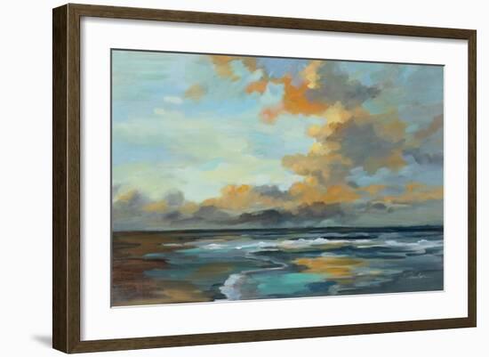 Oceanside Sunset-Silvia Vassileva-Framed Art Print