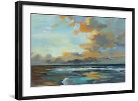 Oceanside Sunset-Silvia Vassileva-Framed Art Print